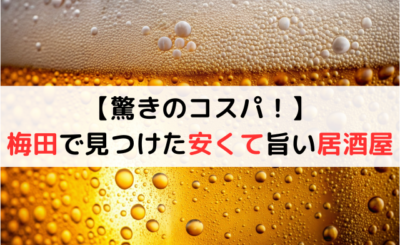 【驚きのコスパ！】梅田で見つけた安くてウマい居酒屋15選